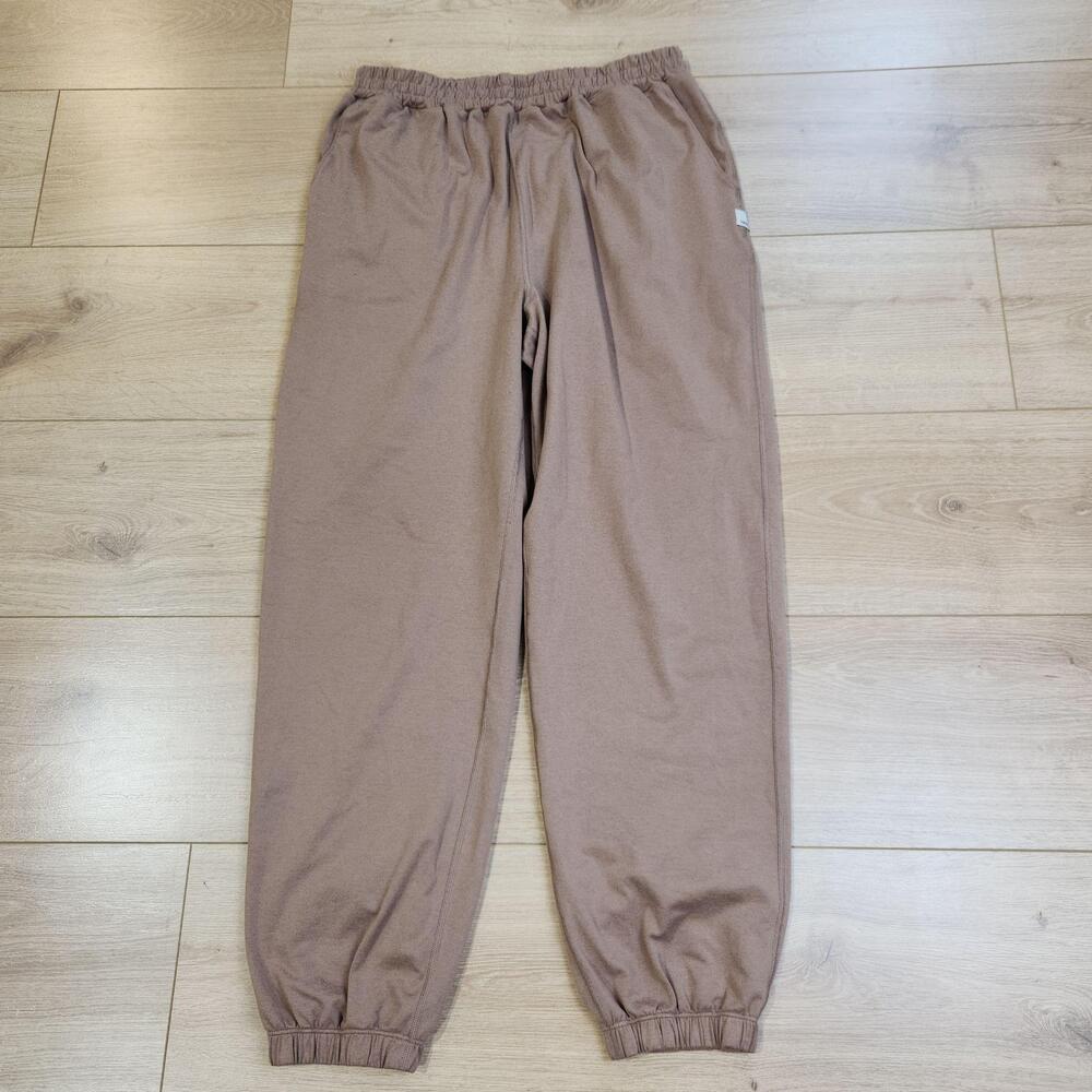 Vuori Jogger Pants Womens Medium Brown Fleece Elastic Waist Sweatpants Athletic